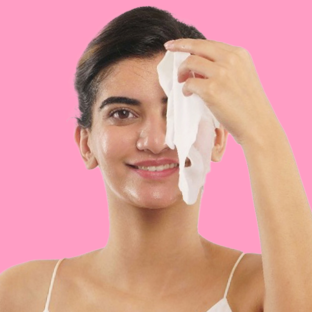 The Derma Co 5% Niacinamide Face Serum Sheet Mask With Niacinamide & Allantoin For Oily Skin