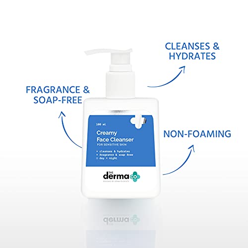 The Derma Co Creamy Face Cleanser for Sensitive Skin