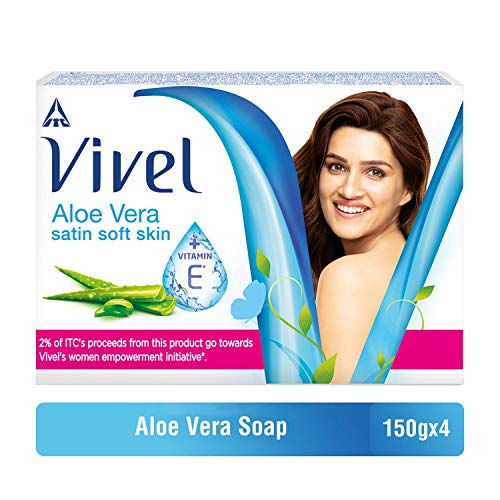 Vivel Aloe Vera Soap,Satin Soft Skin Vitamin E