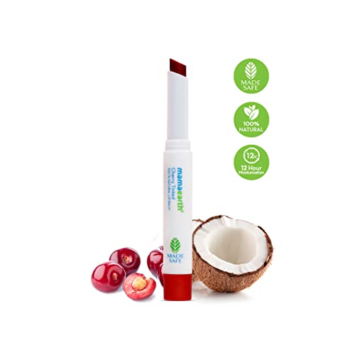 MamaEarth Cherry Tinted 100% Natural Lip Balm with Cherry and Coconut Oil