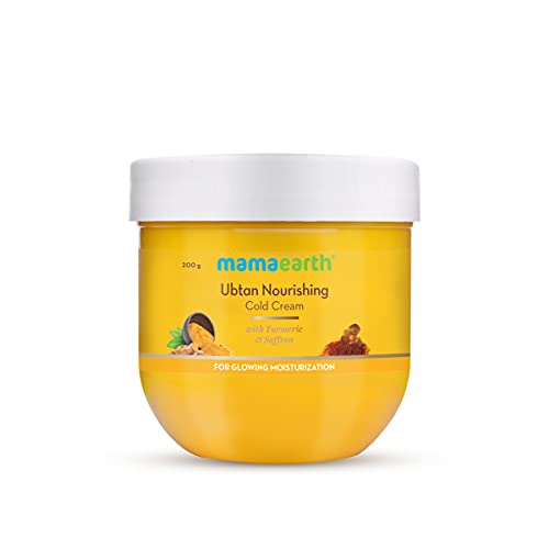 MamaEarth Ubtan Nourishing Cold Cream with Turmeric & Saffron for gmlowing Moisturization