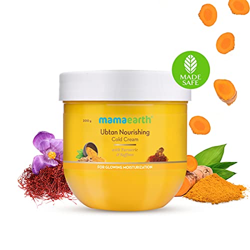 MamaEarth Ubtan Nourishing Cold Cream with Turmeric & Saffron for gmlowing Moisturization
