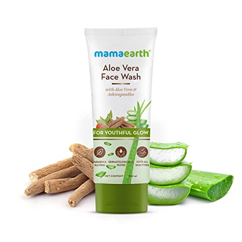 MamaEarth Aloe Vera Face Wash with Aloe Vera & Ashwagandha