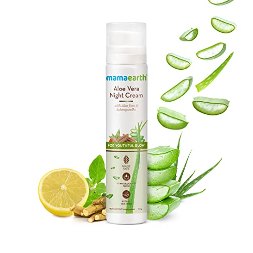 MamaEarth Aloe Vera Night Cream with Aloe Vera and Ashwagandha