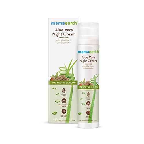 MamaEarth Aloe Vera Night Cream with Aloe Vera and Ashwagandha