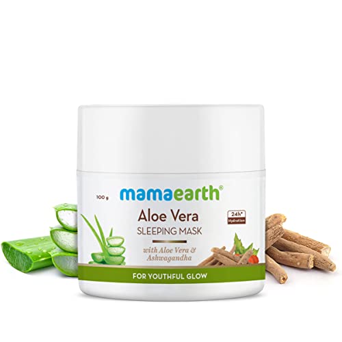 MamaEarth Aloe Vera Sleeping Mask with Aloe Vera & Ashwagandha
