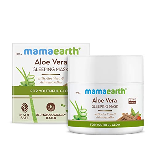 MamaEarth Aloe Vera Sleeping Mask with Aloe Vera & Ashwagandha