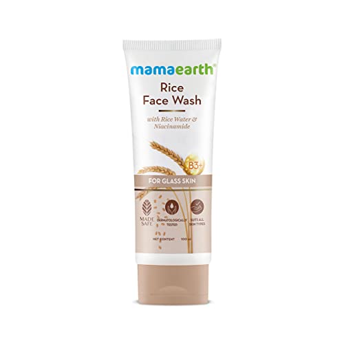 MamaEarth Rice Face Wash With Rice Water & Niacinamide for Glass Skin
