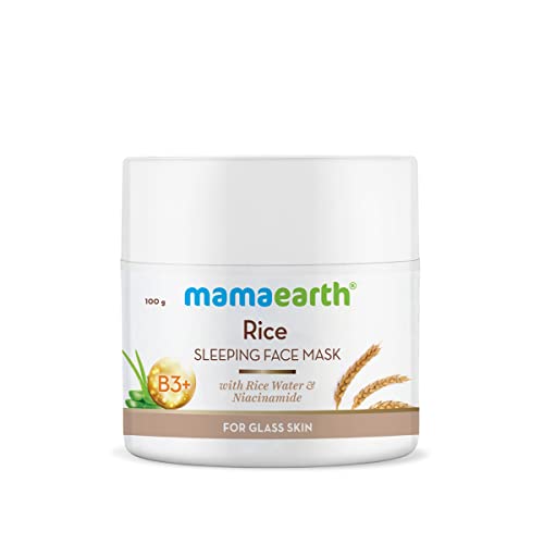 MamaEarth Rice Sleeping Face Mask With Rice Water & Niacinamide for Glass Skin