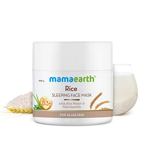 MamaEarth Rice Sleeping Face Mask With Rice Water & Niacinamide for Glass Skin