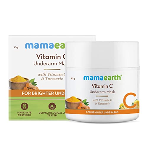MamaEarth Vitamin C Underarm Mask with Vitamin C & Turmeric for Brighter Underarms