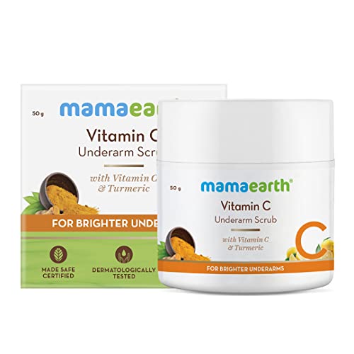 MamaEarth Vitamin C Underarm Scrub with Vitamin C and Turmeric for Brighter Underarms