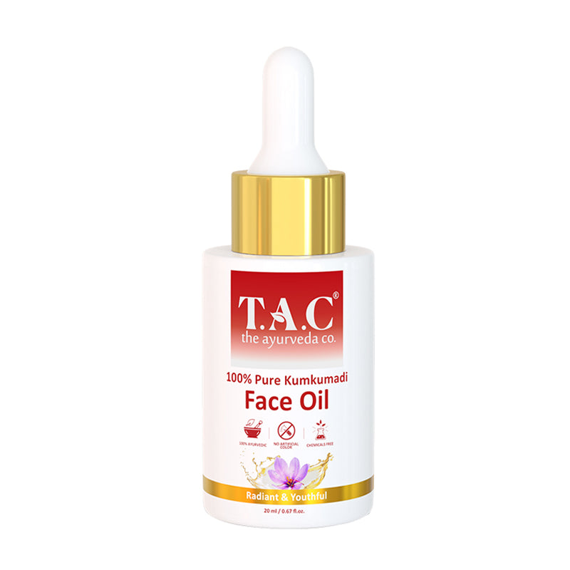 TAC Kumkumadi Face Oil for Naturally Glowing, Radiant and Youthful Skin