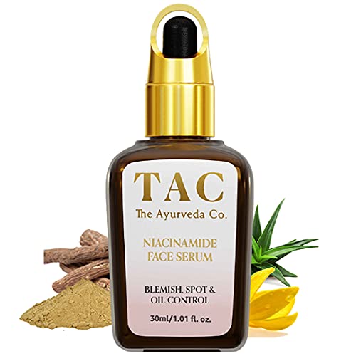 TAC 10% Natural Niacinamide & 1% Yashtimadhu (Natural Zinc) Face Serum, 30ml For Acne Marks