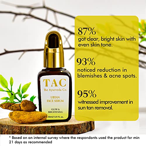TAC Ubtan Turmeric Face Serum For Glowing Skin and Face Brightening