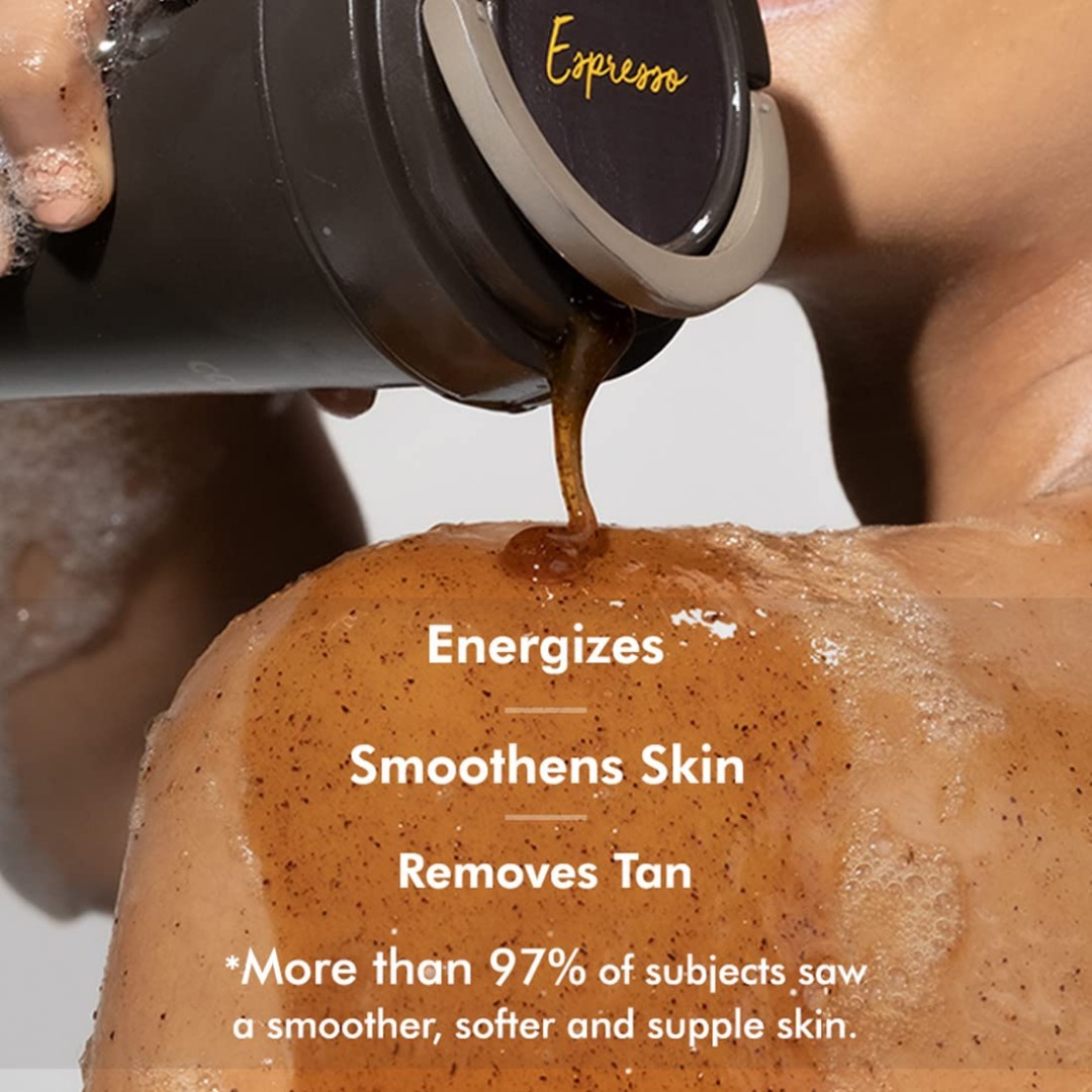 Mcaffeine Espresso Coffee Body Wash + Scrub with Natural AHA
