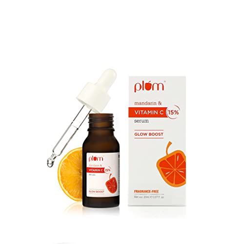 Plum Goodness 15% Vitamin C Face Serum with Mandarin, 30ml