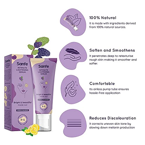 Sanfe Intimate Lightening Serum - Kojic Acid, 50gm