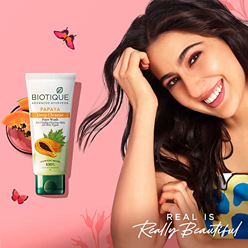 Biotique Papaya Deep Cleanse Face Wash, 100ml, Pack of 2