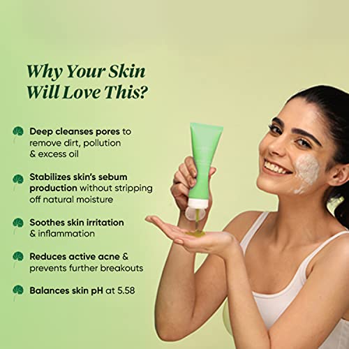 Dot & Key CICA Face Wash for Acne Prone Skin, 2% Salicylic Acid Face Wash for Men