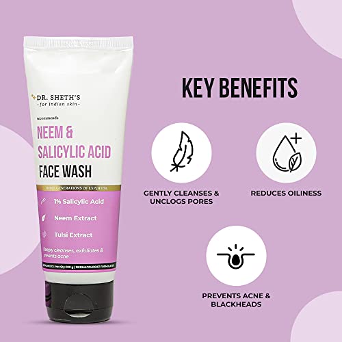 Dr Sheths Neem & Salicylic Acid Face Wash Cleanser