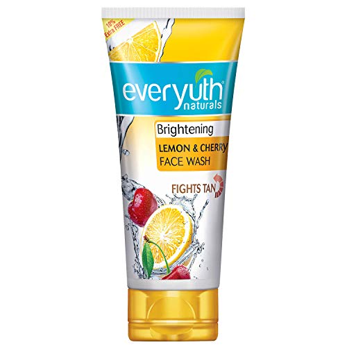 Everyuth Naturals Brightening Lemon & Cherry Face Wash | 150gm | Pack of 3