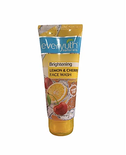 Everyuth Naturals Brightening Lemon & Cherry Face Wash | 50gm | Pack of 3