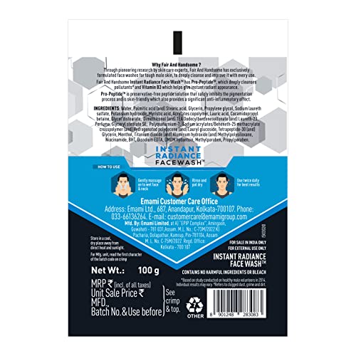 Fair and Handsome Instant Radiance Face Wash