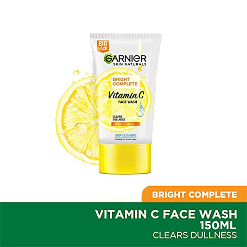 Garnier Skin Naturals Bright Complete Vitamin C Face Wash, For Brighter and Glowing Skin