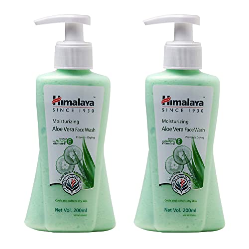 Himalaya Moistur Aloe Vera Face Wash, 200ml, Pack of 2
