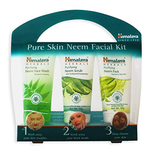 Himalaya Pure Skin Neem Facial Kit (Face Wash 50ml, Scrub 50g & Face Pack 50g)