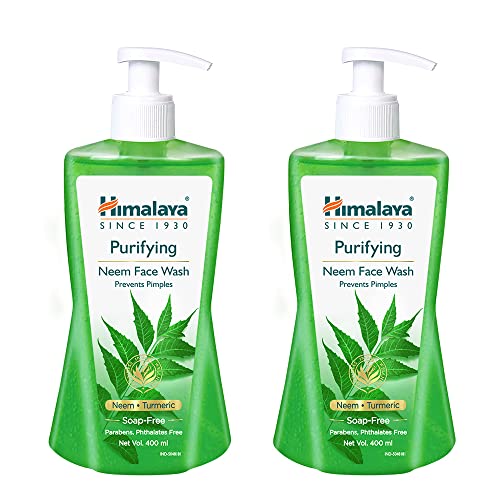 Himalaya Purifying Neem Face Wash, 400ml (Pack of 2)
