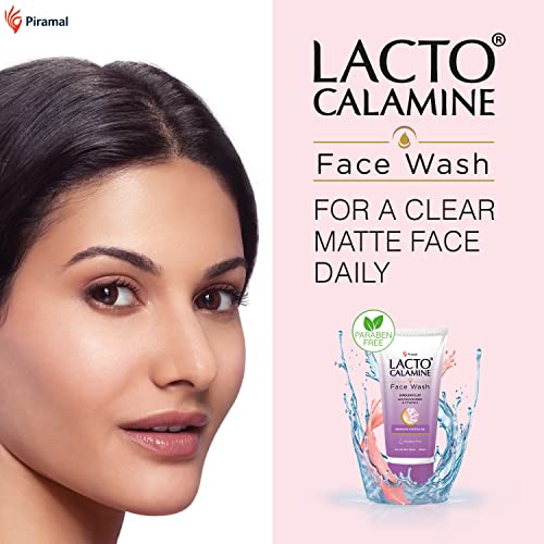 Lacto Calamine Daily Face Wash with Kaolin Clay, Niacinamide and Vitamin E for Oily Skin