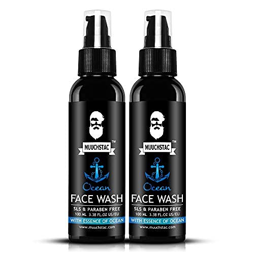 Muuchstac Ocean Face Wash for Men, 100ml (Pack of 2)