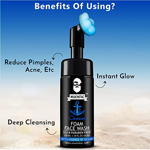 Muuchstac Ocean Foam Face Wash For Men