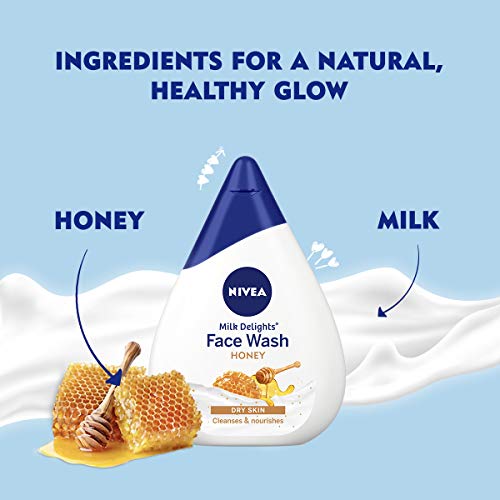 Nivea Women Face Wash For Dry Skin, Milk Delights Honey