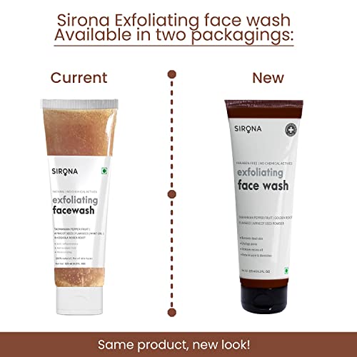 Sirona Natural Exfoliating Face Wash for Men & Women