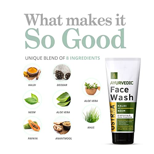 Ustraa Ayurvedic Haldi & Neem Face Wash