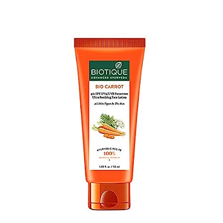 Biotique Bio Carrot Face & Body Sun Lotion Spf 40 Uva/Uvb Sunscreen