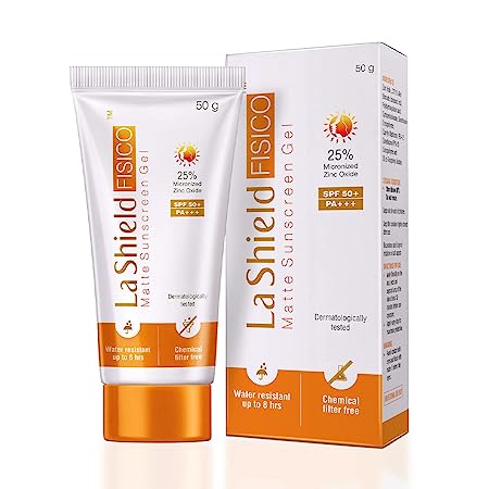 La Shield Fisico SPF 50+ & PA+++ Mineral Based Sunscreen Gel, 50gm, Pack of 2