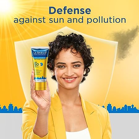 La Shield Pollution Protect Mineral Sunscreen Gel Spf 50, Pack of 2
