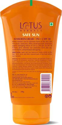 Lotus Safe Sun Sunblock SPF 30 PA++, Sunscreen