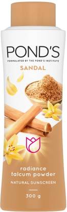 PONDS Sandal Radiance Talcum Powder Natural Sunscreen