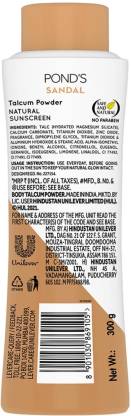 PONDS Sandal Radiance Talcum Powder Natural Sunscreen