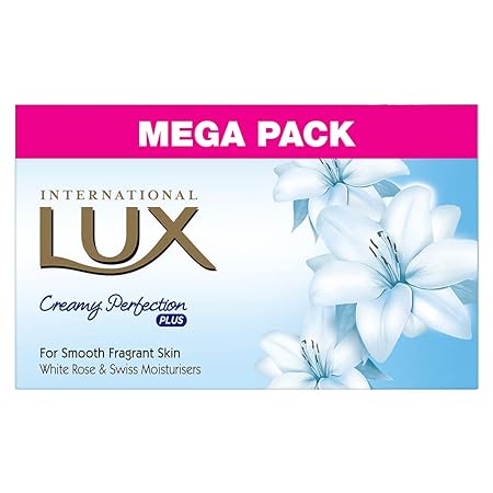 LUX International  Soap with White Rose, Pack of 4