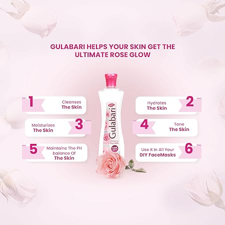 Dabur Gulabari Premium Rose Water, Pack of 3