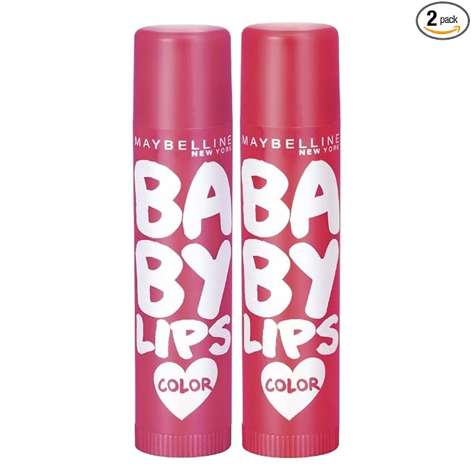 Maybelline New York Lip Balm, Baby Lips Cherry Crush & Baby Lips Berry Crush, Pack of 2