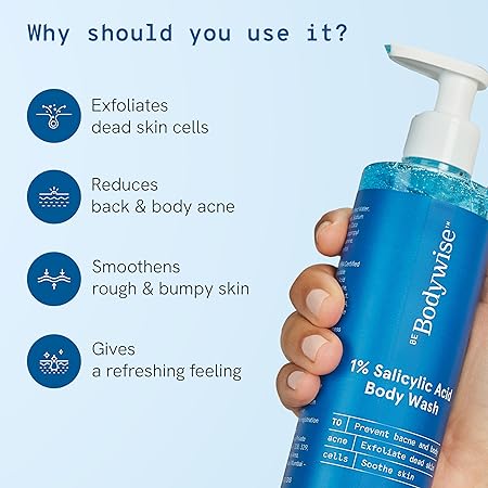 Be Bodywise 1% Salicylic Acid Body Wash, Pack of 2