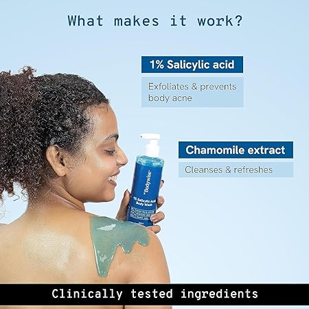 Be Bodywise 1% Salicylic Acid Body Wash, Pack of 2
