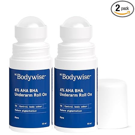 Be Bodywise 4% AHA BHA UnderArm Roll on, Pack of 2
